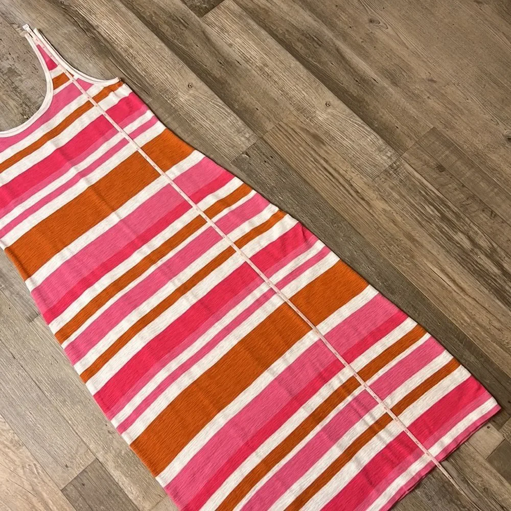 Tommy Bahama Casual Scoop Neck Stripe Maxi Dress XS